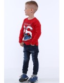 Rotes bedrucktes Jungen-Sweatshirt NDZ9094 – Online-Shop – Boutique